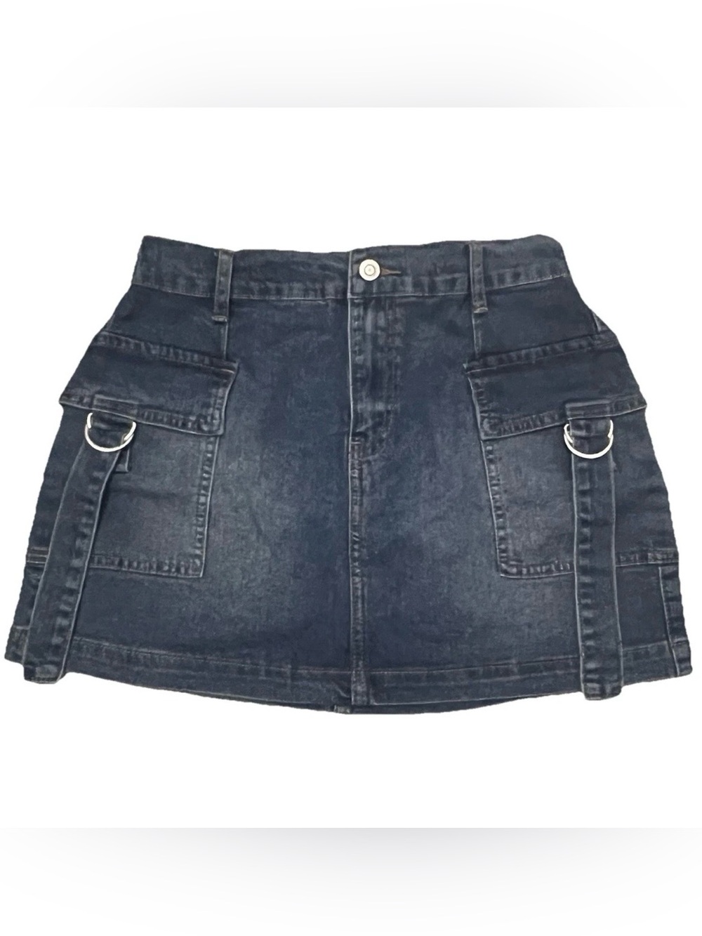 No Comment Denim Utility Skirt Size Small NWT!